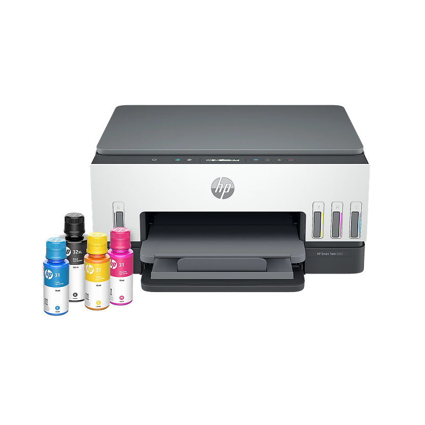 HP Smart Tank 6001 Wireless All-in-One Ink Tank Printer with up to 2 years of ink included, AI-enabled (2H0B9A)