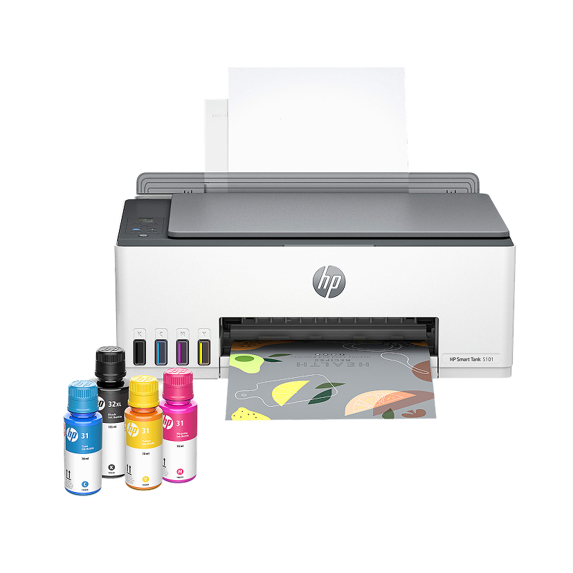 HP Smart Tank 5101 Wireless All-in-One Ink Tank Printer with up to 2 years of ink included, AI-enabled (1F3Y0A)