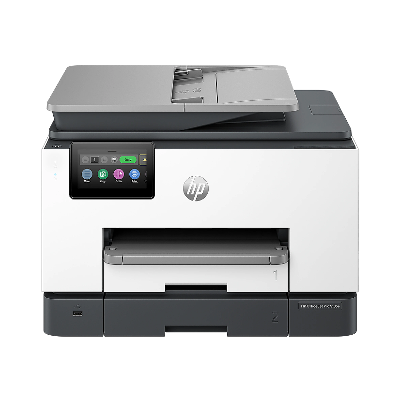 HP OfficeJet Pro 9135e Wireless All-in-One Color Inkjet Printer, print, scan, copy, fax, duplex, best for office, 3-mo free Instant Ink, AI-enabled
