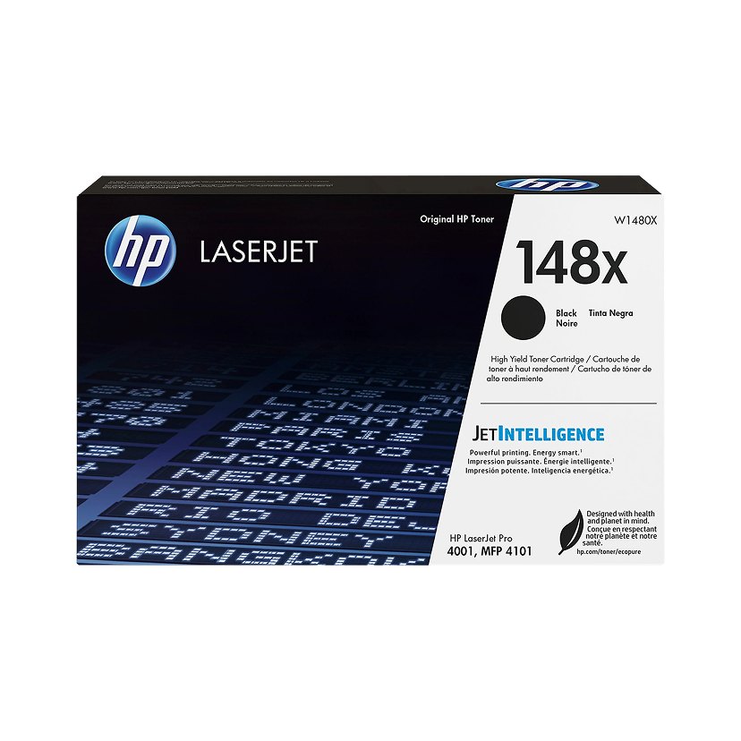 HP 148X Black High Yield Toner Cartridge, W1480X