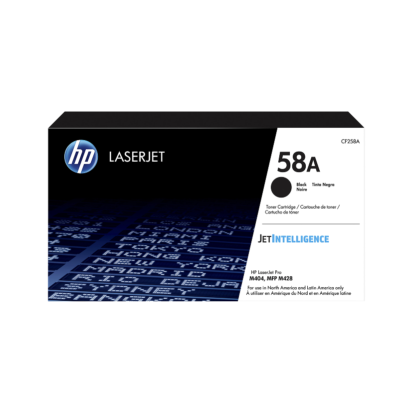 HP 58A Black Toner Cartridge, CF258A